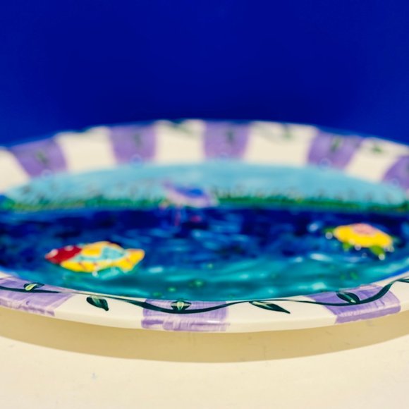 NEW… 18” Nautical Serving Platter, by Chesapeake Bay Company, Decorative Ceramic - Picture 11 of 16